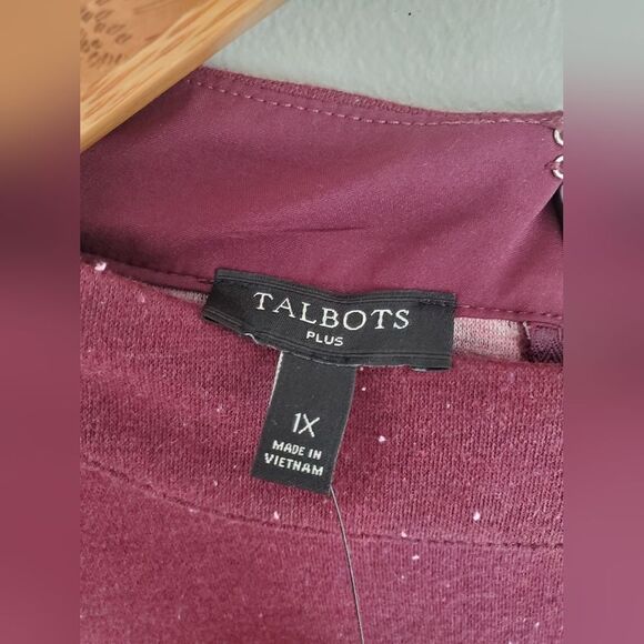 NWT Talbots Knit Bateau Neck Dress plus size 1x - Picture 7 of 10